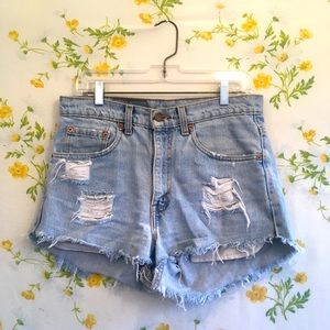 Vintage Levi High Waisted Shorts